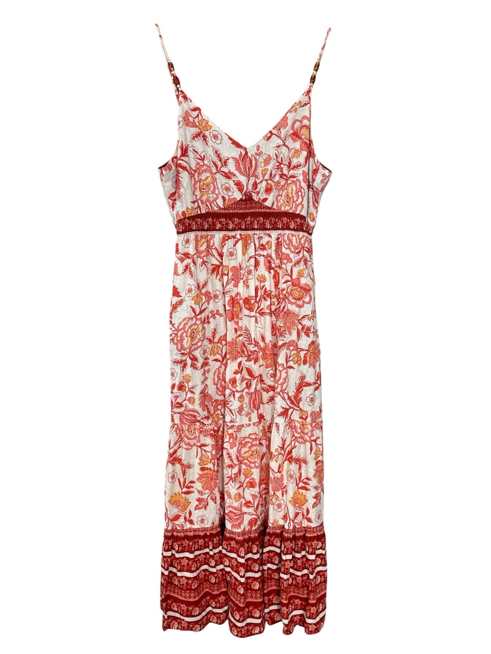 Rachel Zoe Floral Print Linen Maxi Dress - Picture 3 of 11
